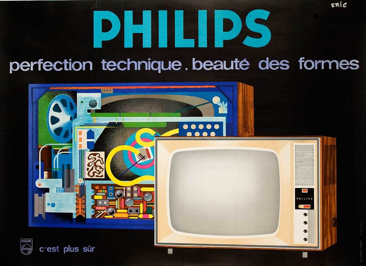 Philips Perfection Original French Television Advertising Poster