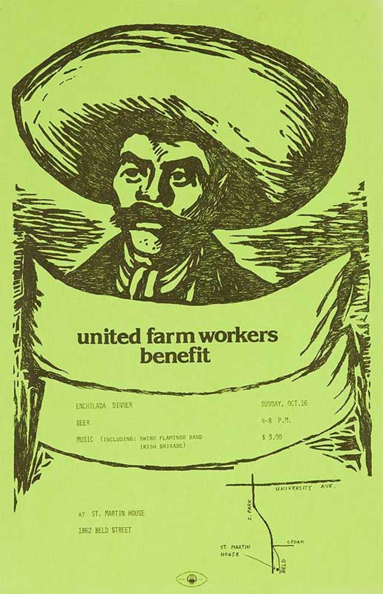United Farm Workers Benefit Original Civil Rights Poster
