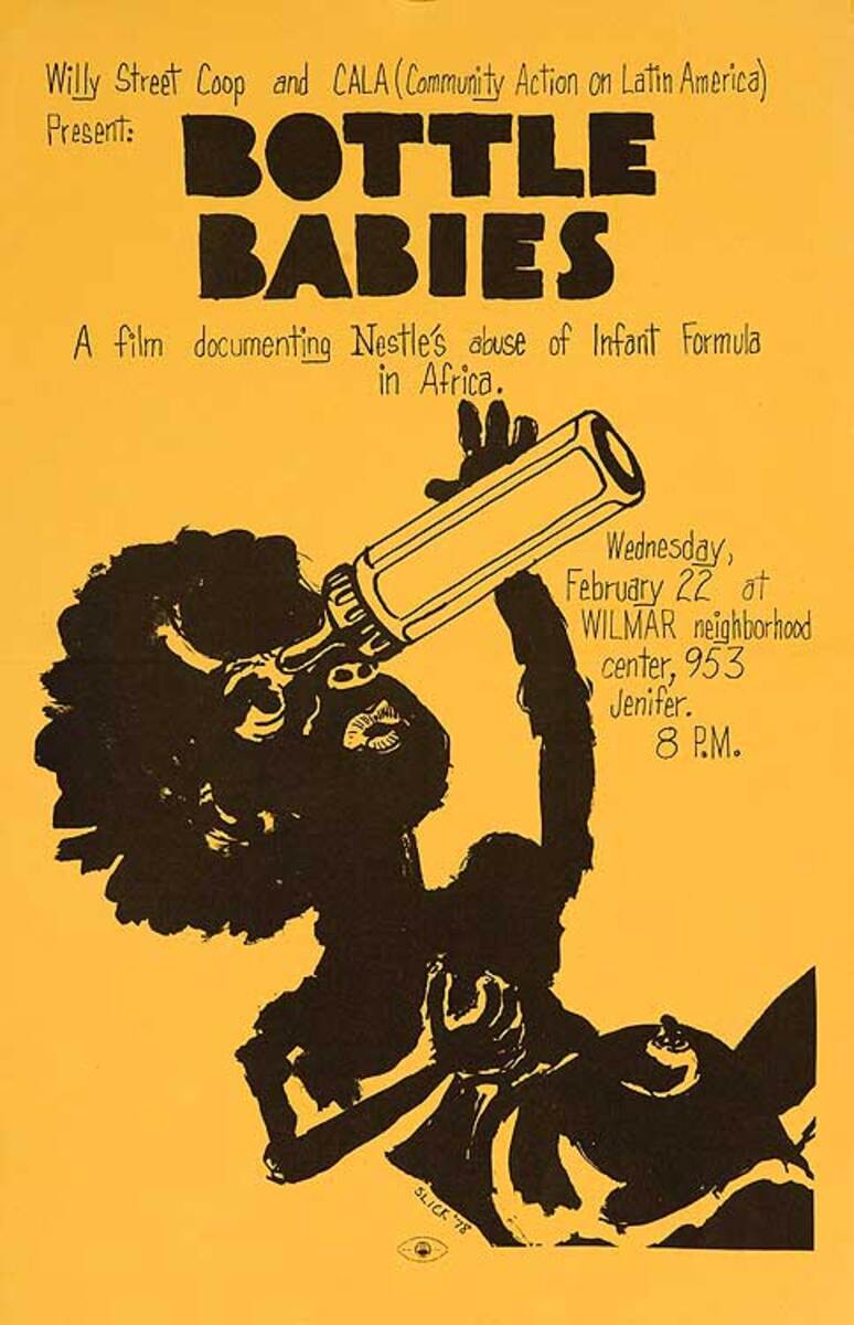 Bottle Babies anti-Nestle's Baby Formula Protest Poster