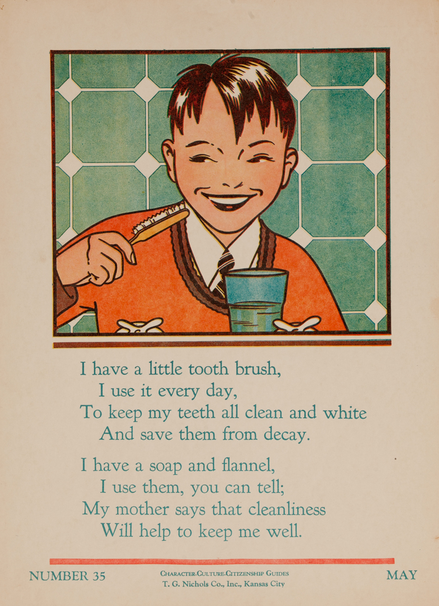 I Have a Little Tooth Brush  - Character Culture Citizenship Guides Poster #35