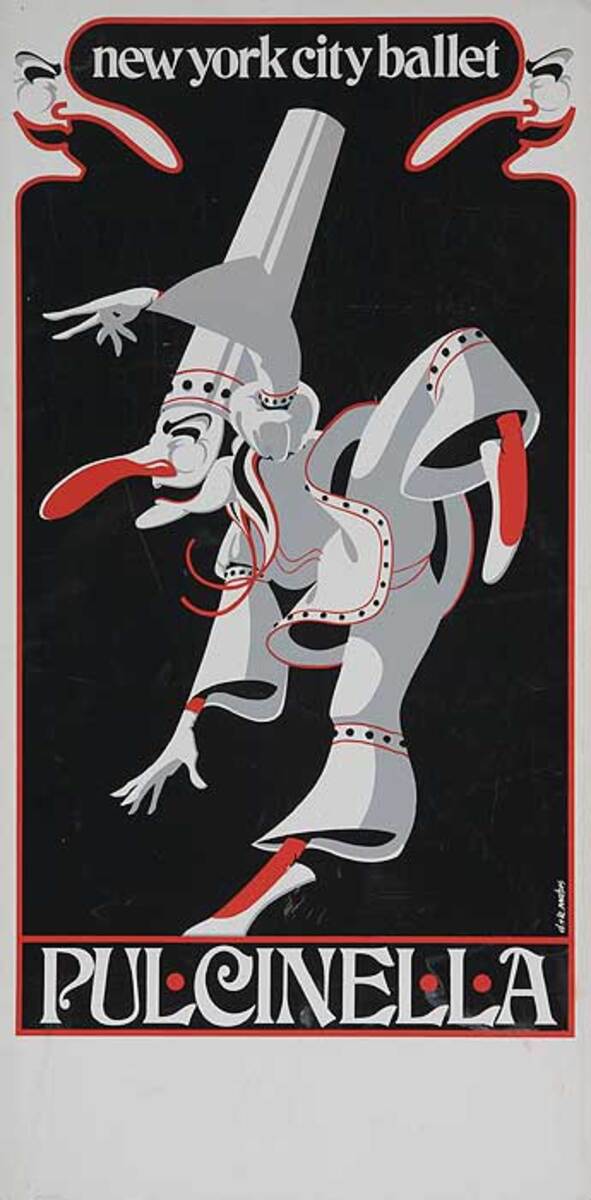 New York City Ballet Pulcinella Original Poster