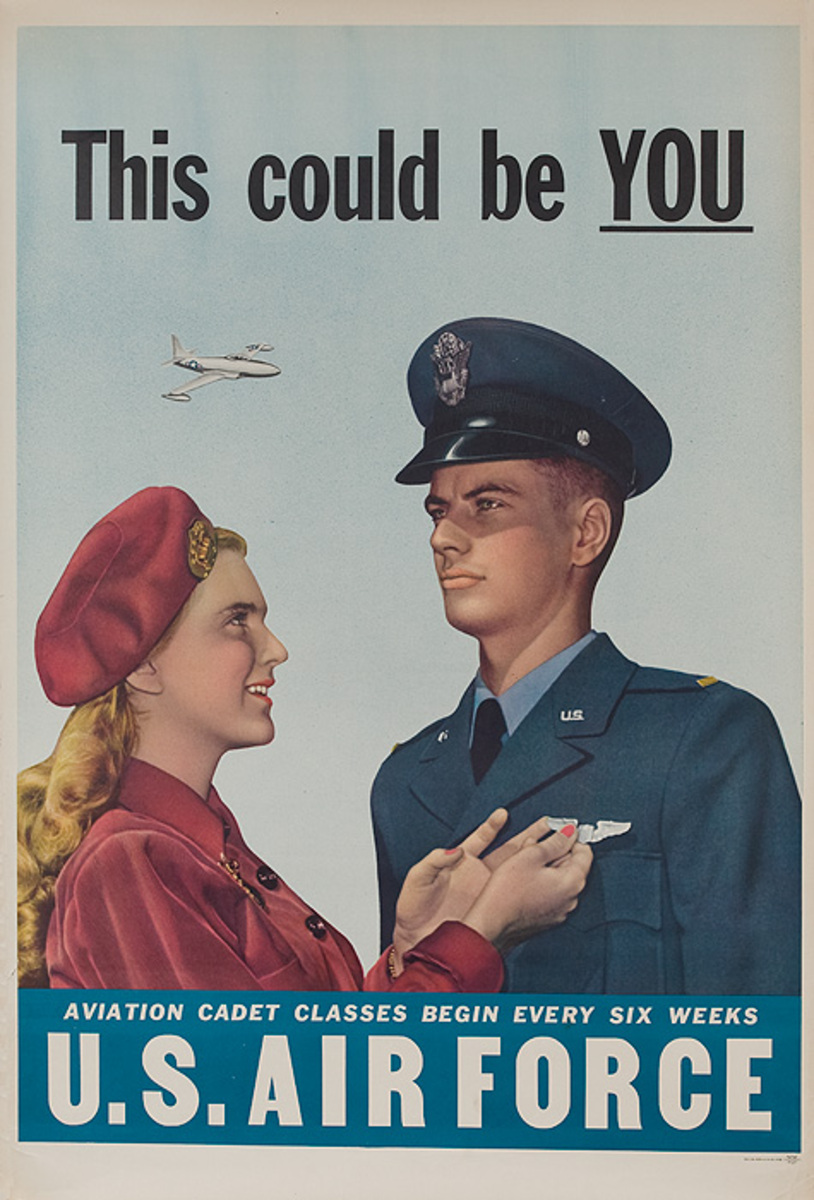 This Could be You Original 1948 US Air Force Recruiting Poster