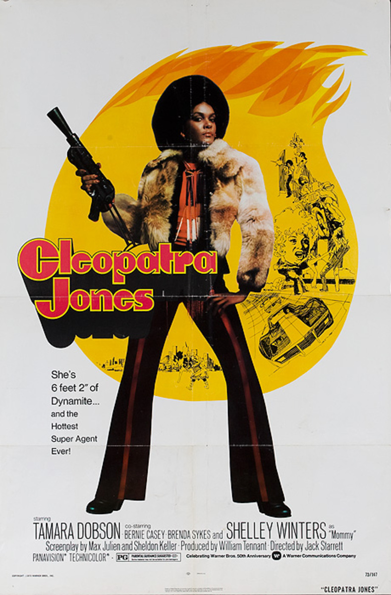 Cleoppatra Jones Original American Blacksploitation Movie Poster