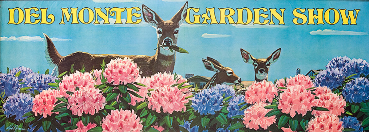 Del Monte Garden Show Original American Advertising Poster Deer