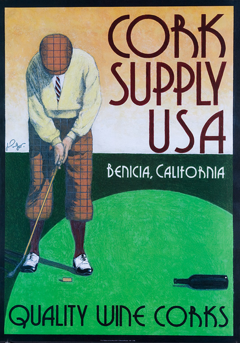 Cork Supply USA Original American Advertising Poster