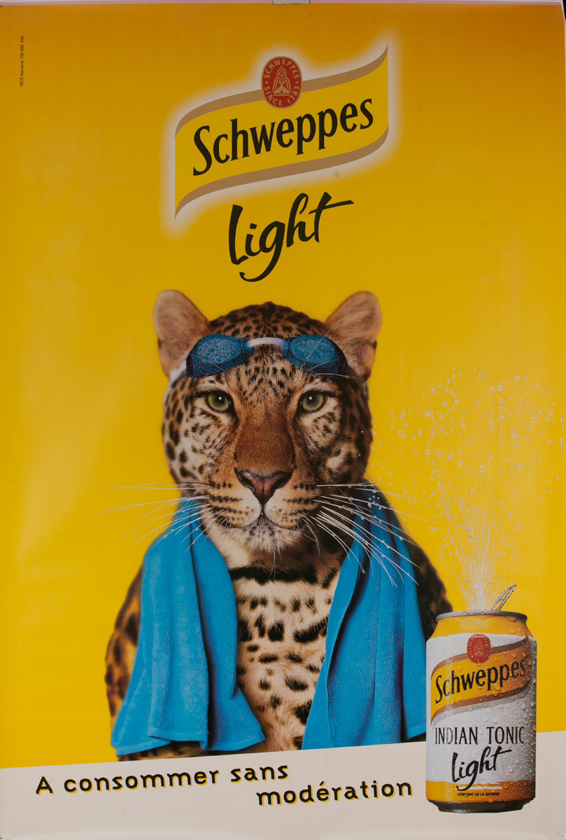Schweppes Light, Original Vintage Advertising Poster