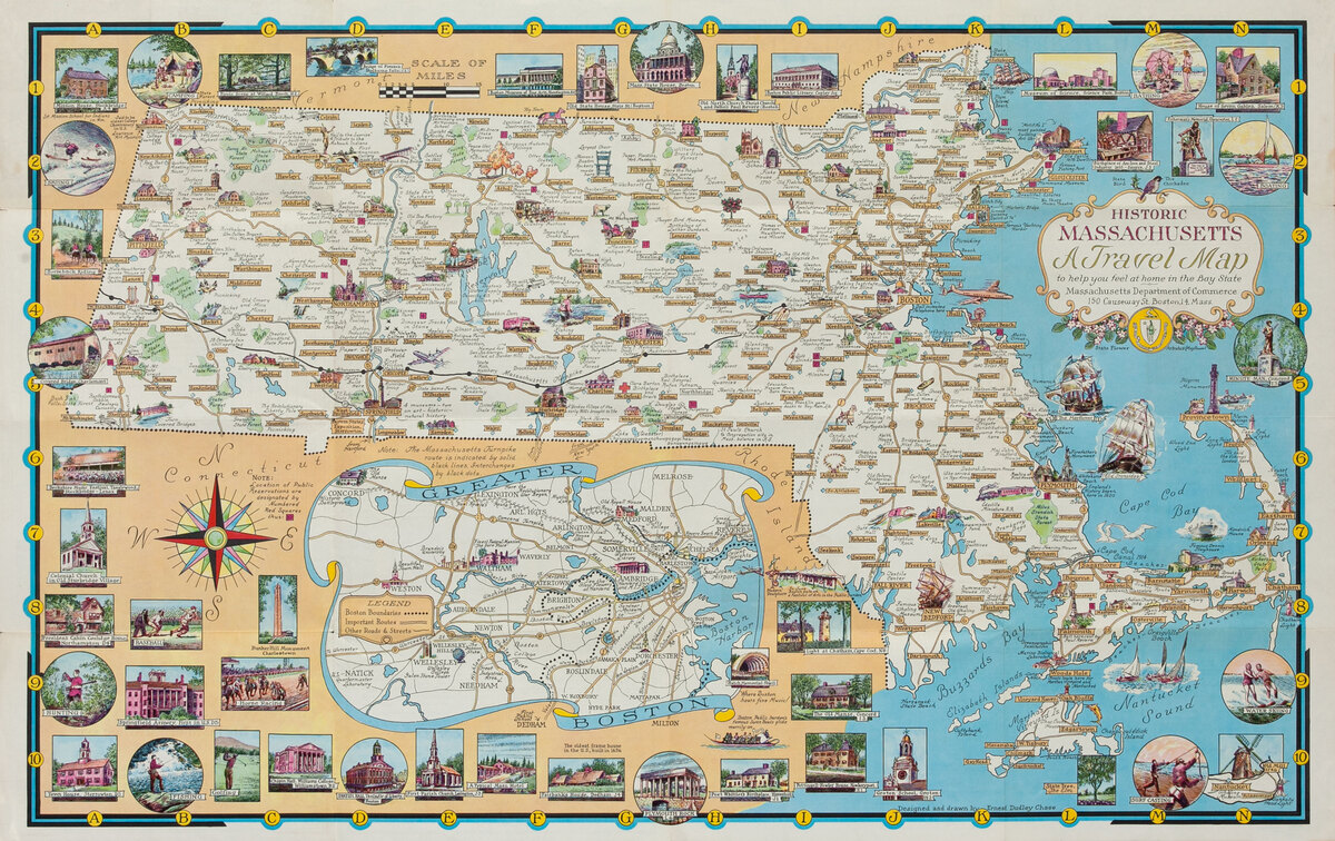 Historic Massachusetts A Travel Map to help you feel home in the Bay State