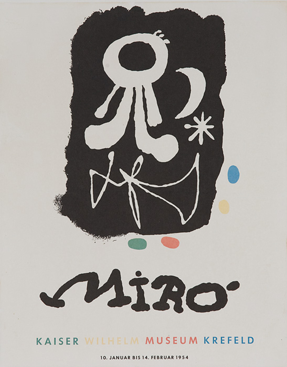 Miro Kaiser Wilhelm Museum Original Art Show Poster