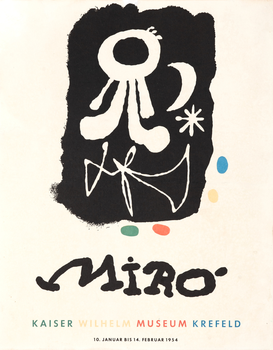 Miro Kaiser Wilhelm Museum Original Art Show Poster