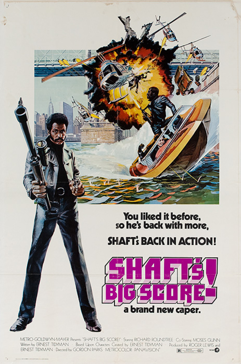 Shaft's Big Score Original American Movie Poster