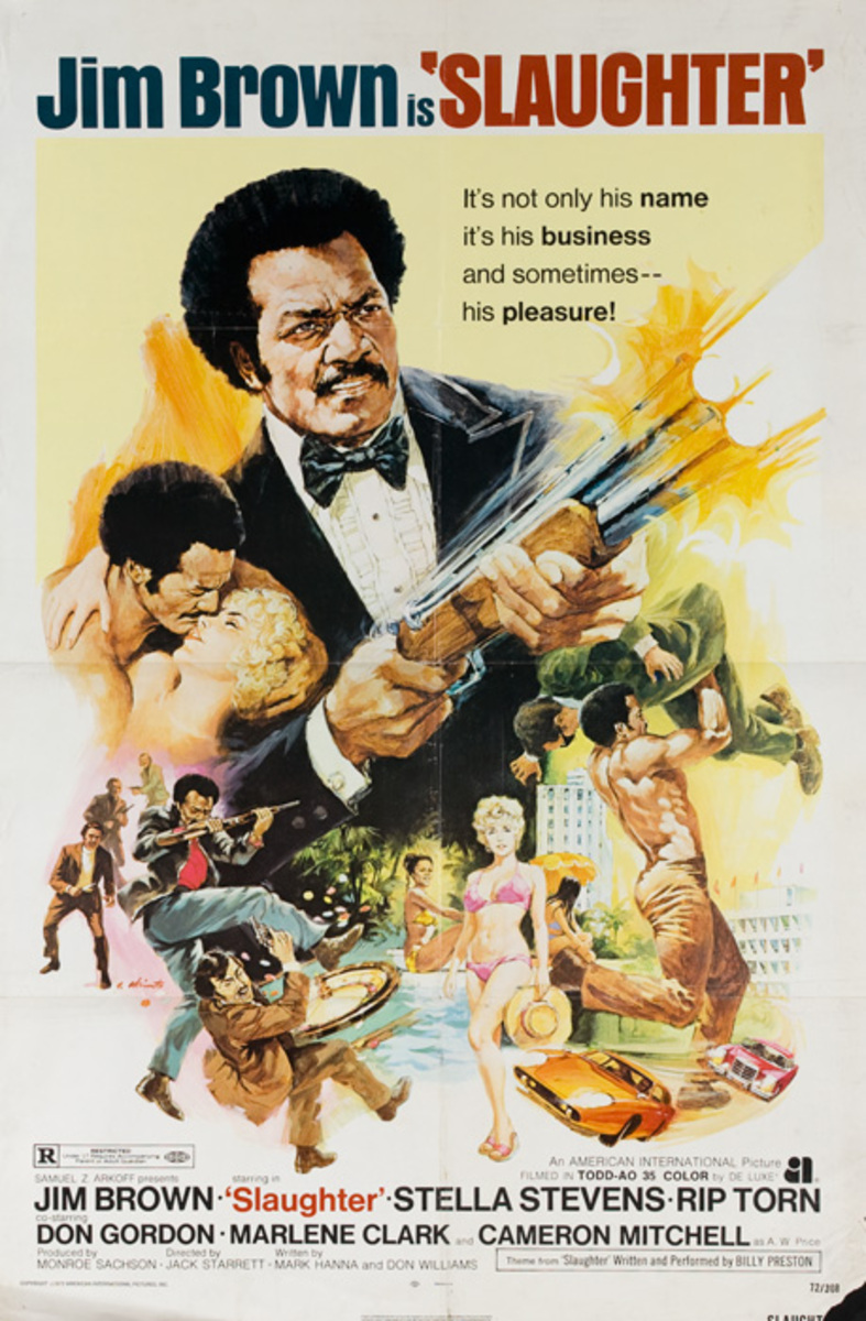 Slaughter Original American Blacksploitation Movie Poster