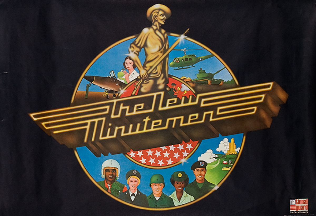 The New Minutemen Original American National Guard Recruiting Poster