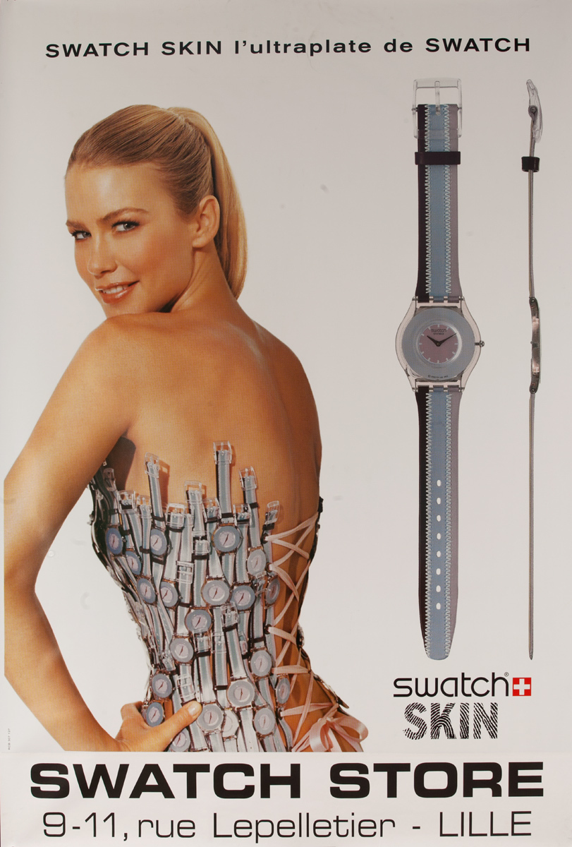Swatch Watch Original Advertising Poster Watch Dress