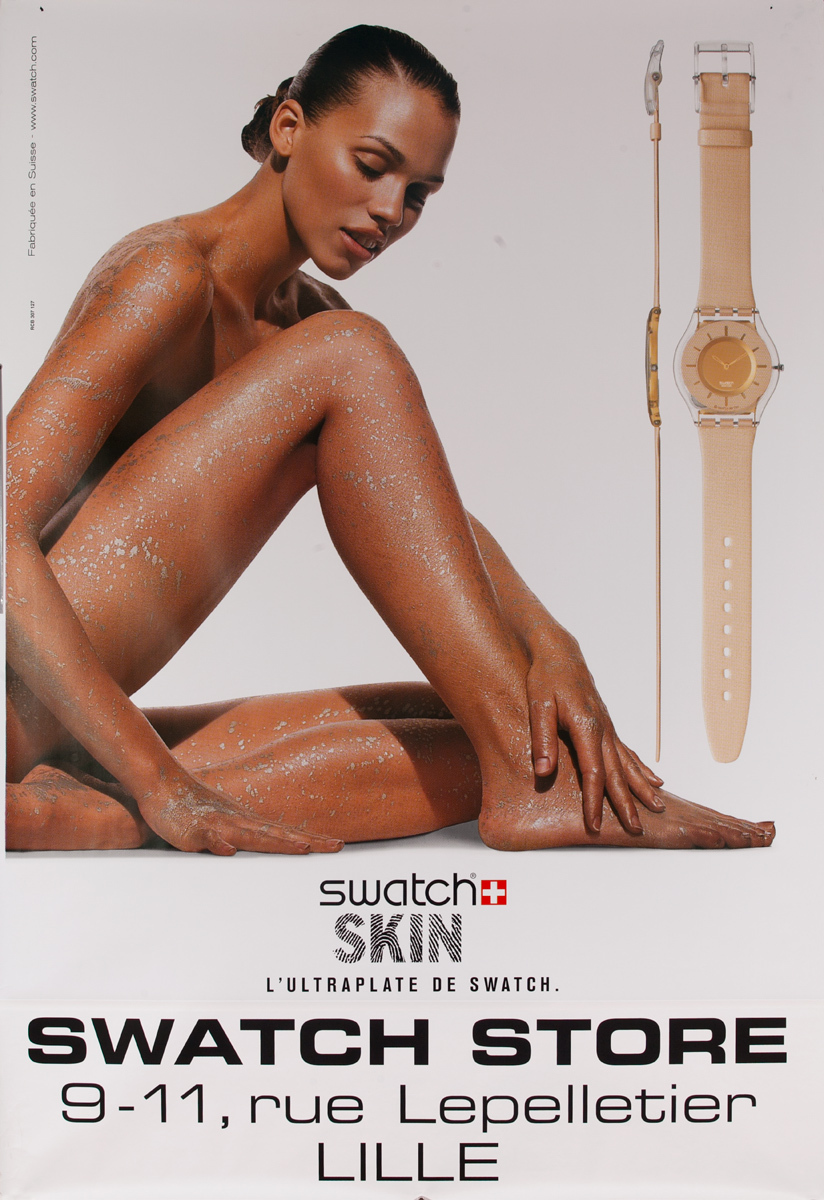 Swatch Skin Original Watch Advertising Poster sitting