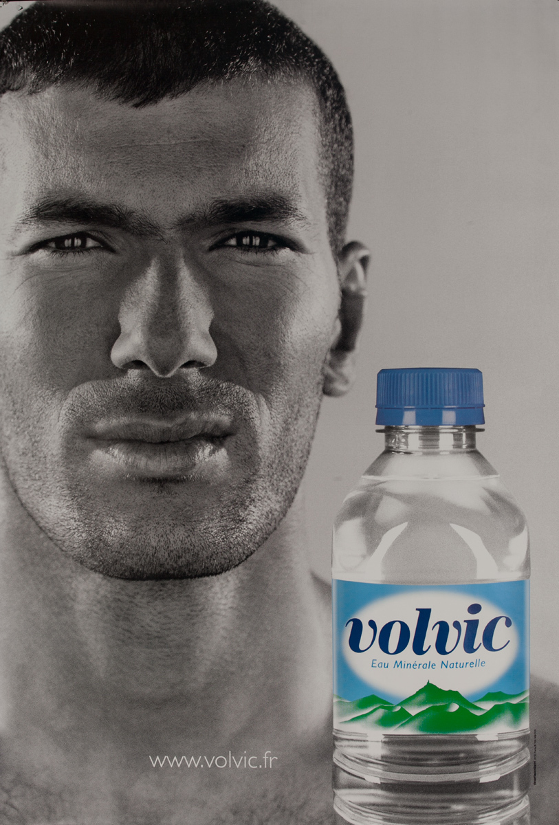 Volvic Original Advertising Poster  man