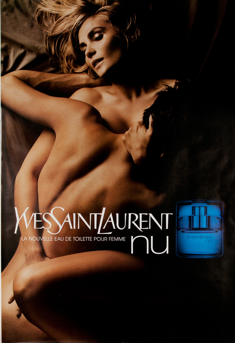 YSL Yves Saint Laurent Nu eau de toilette Original Advertising Poster