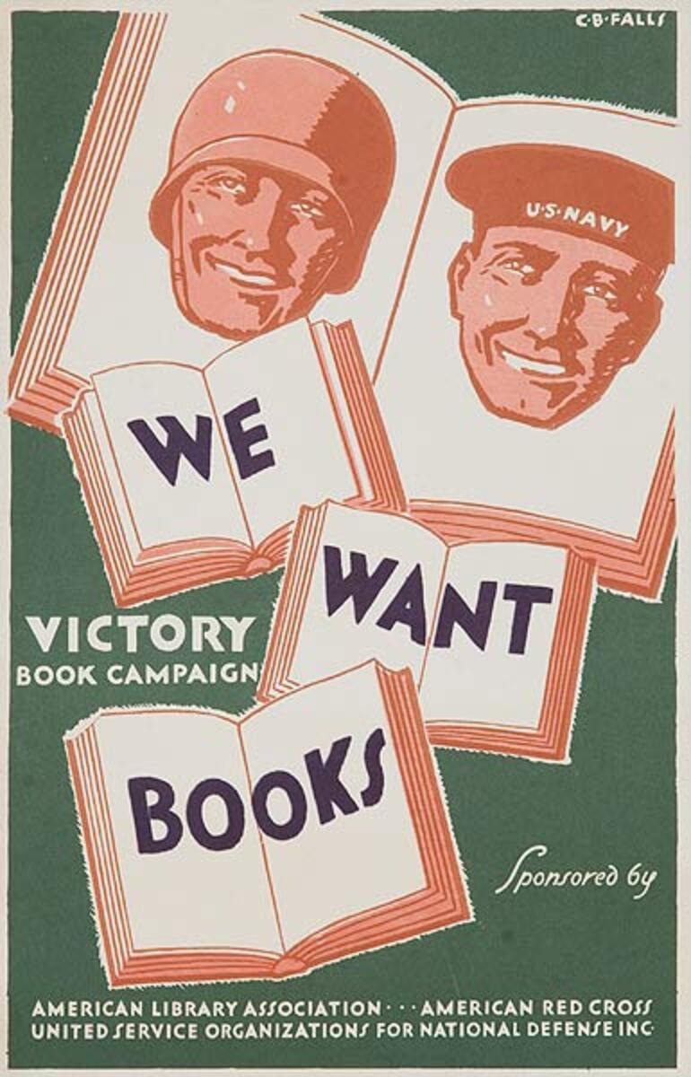 We Want Books Original WWI Home Front Poster