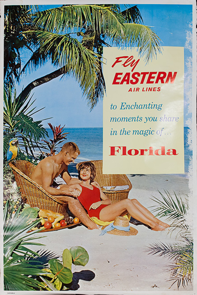 Fly Eastern Airlines Florida Original Travel Poster