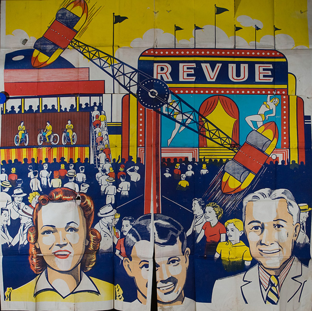 Original 6 Sheet Carnival Poster "Revue"