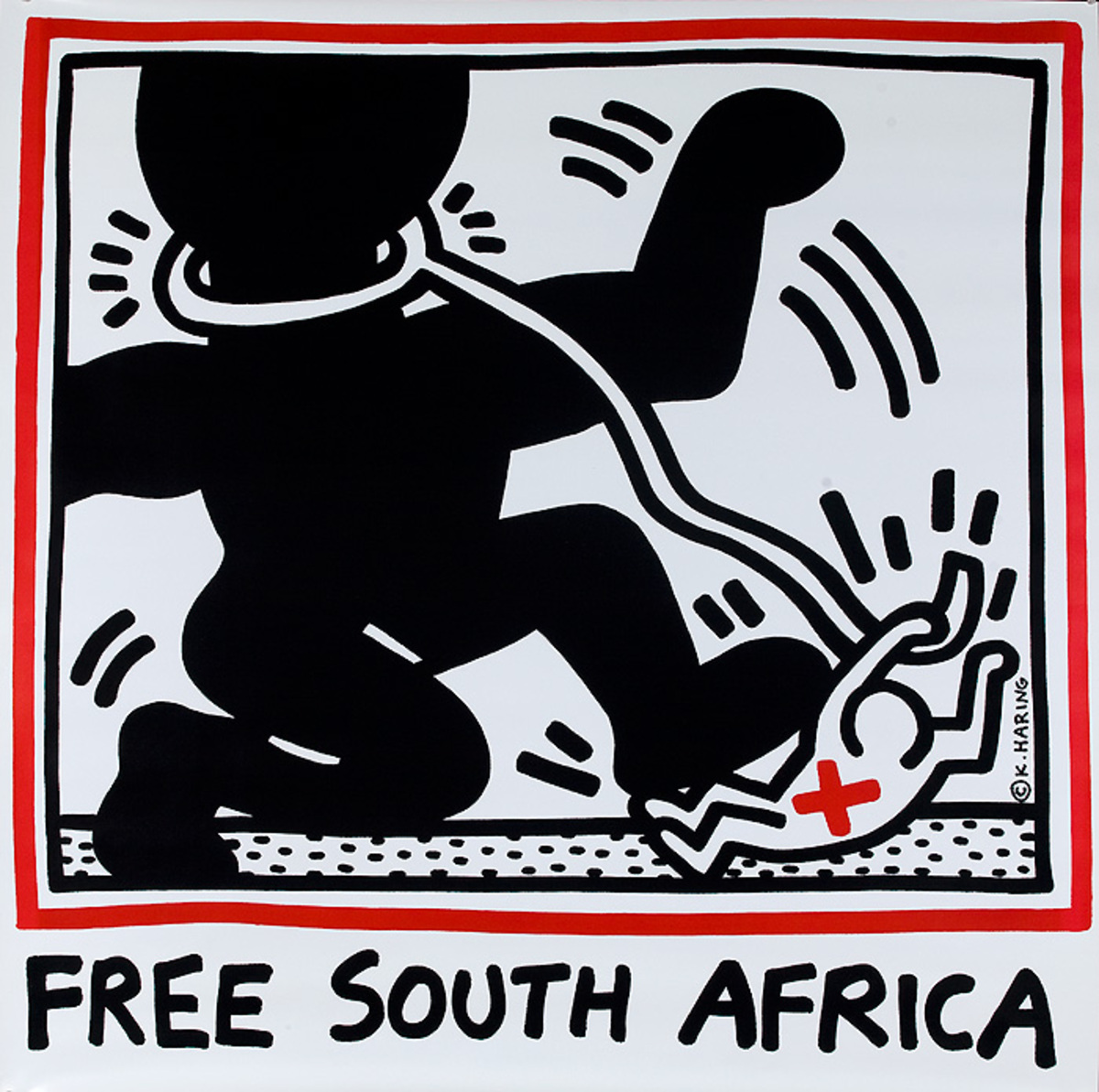 Free South Africa Original Protest Poster