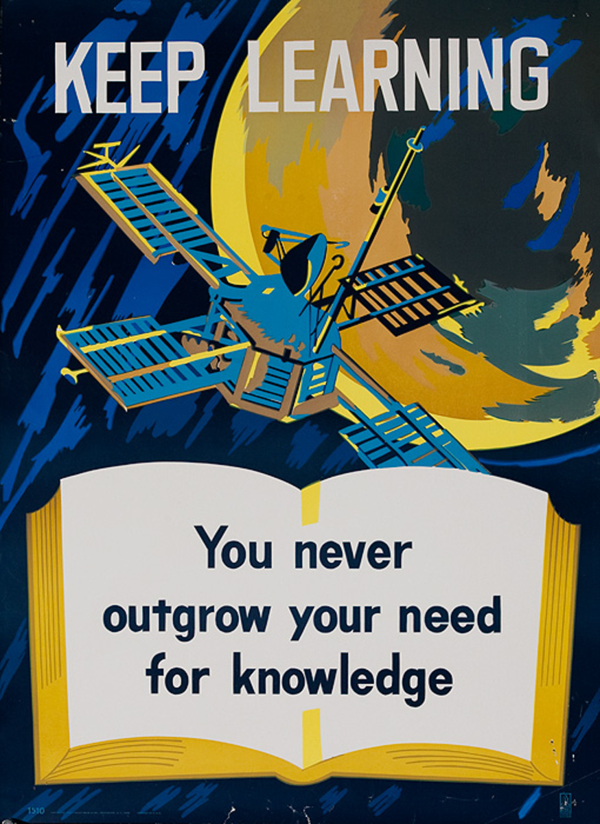 Keep Learning, Original American Education Poster