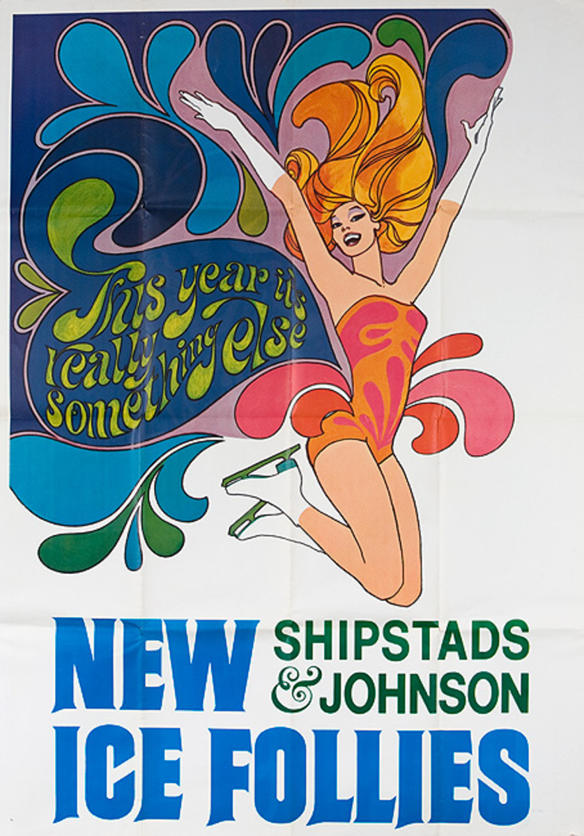 Shipstads & Johnson New Ice Follies Original American Show Poster
