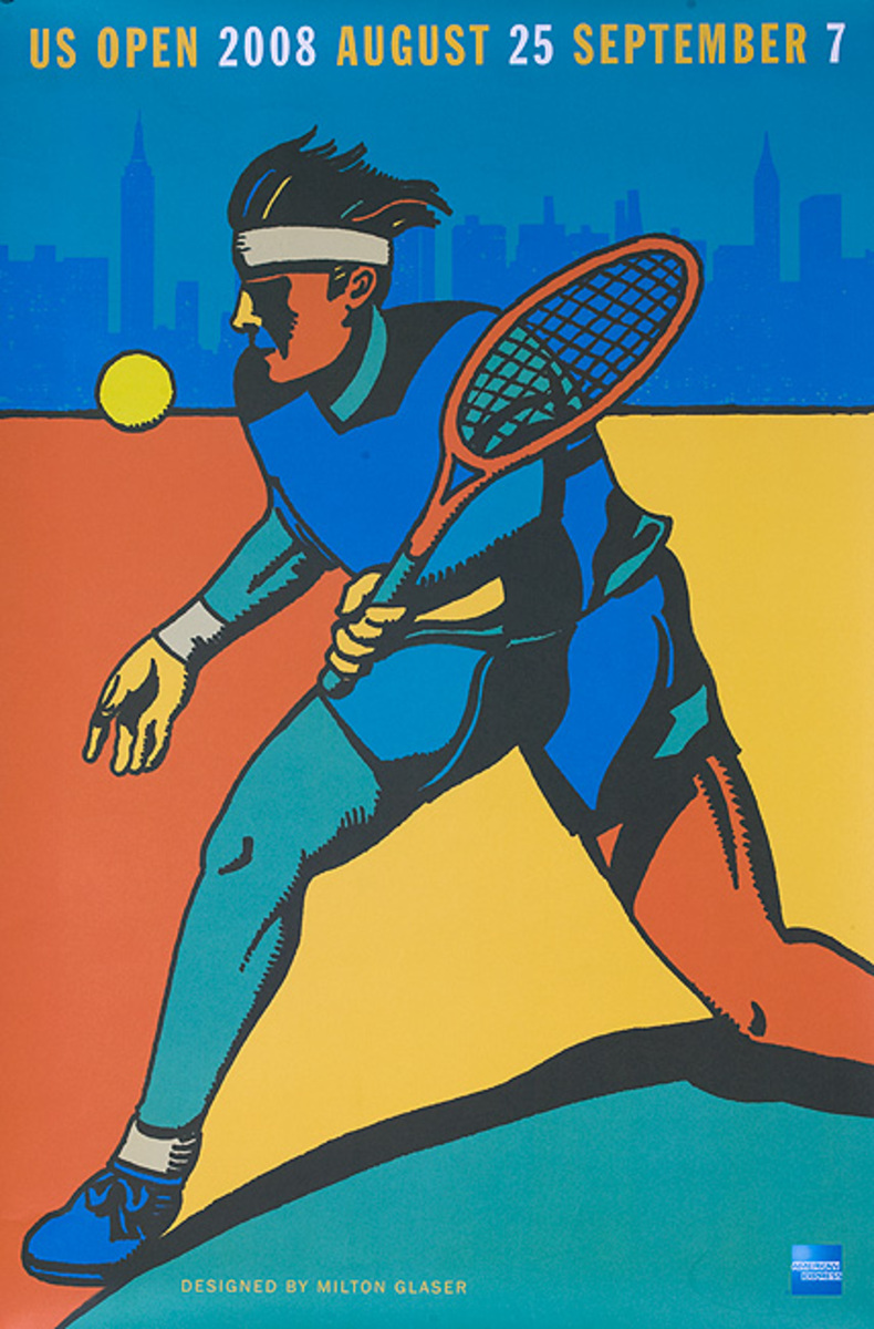 US Open 2008 Original Tennis Poster