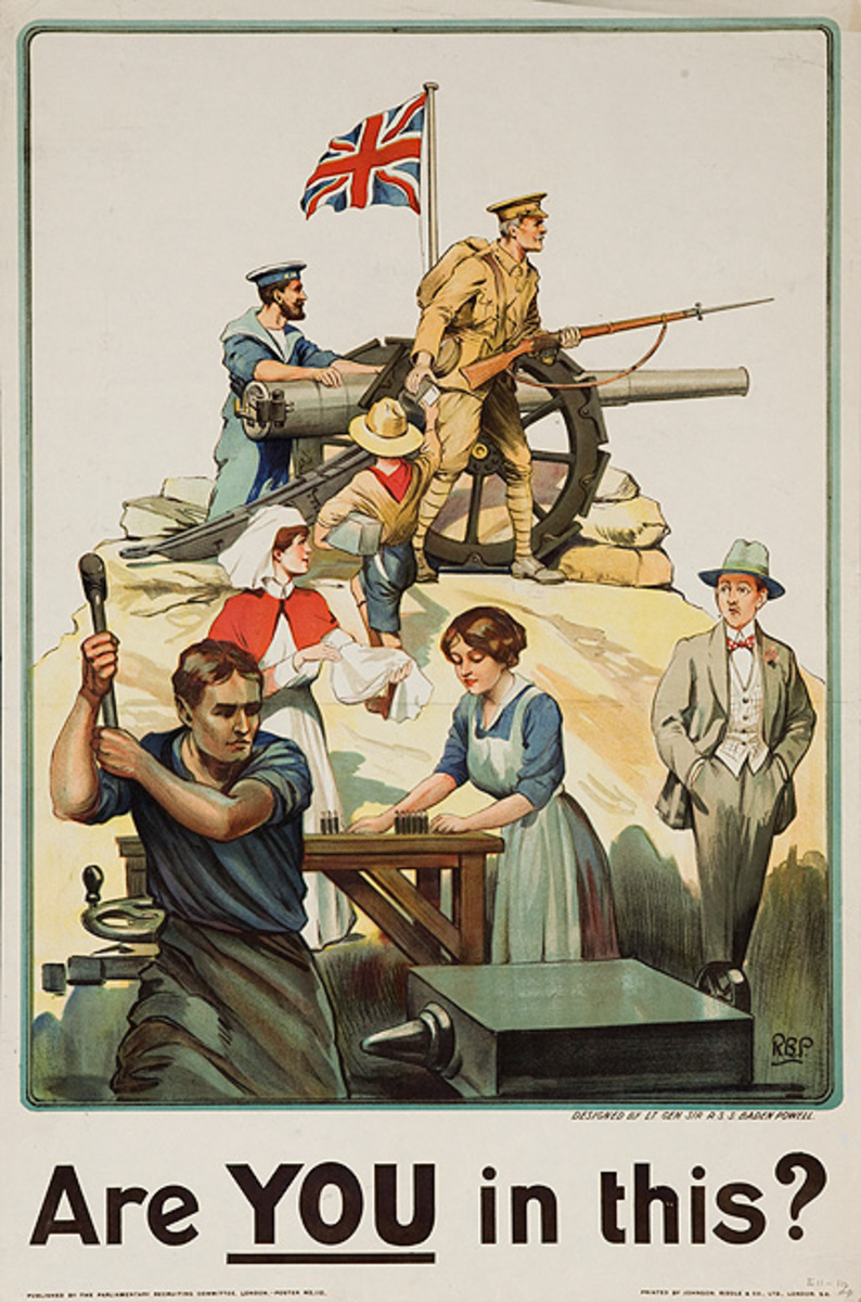 Are You in This Original British WWI Poster