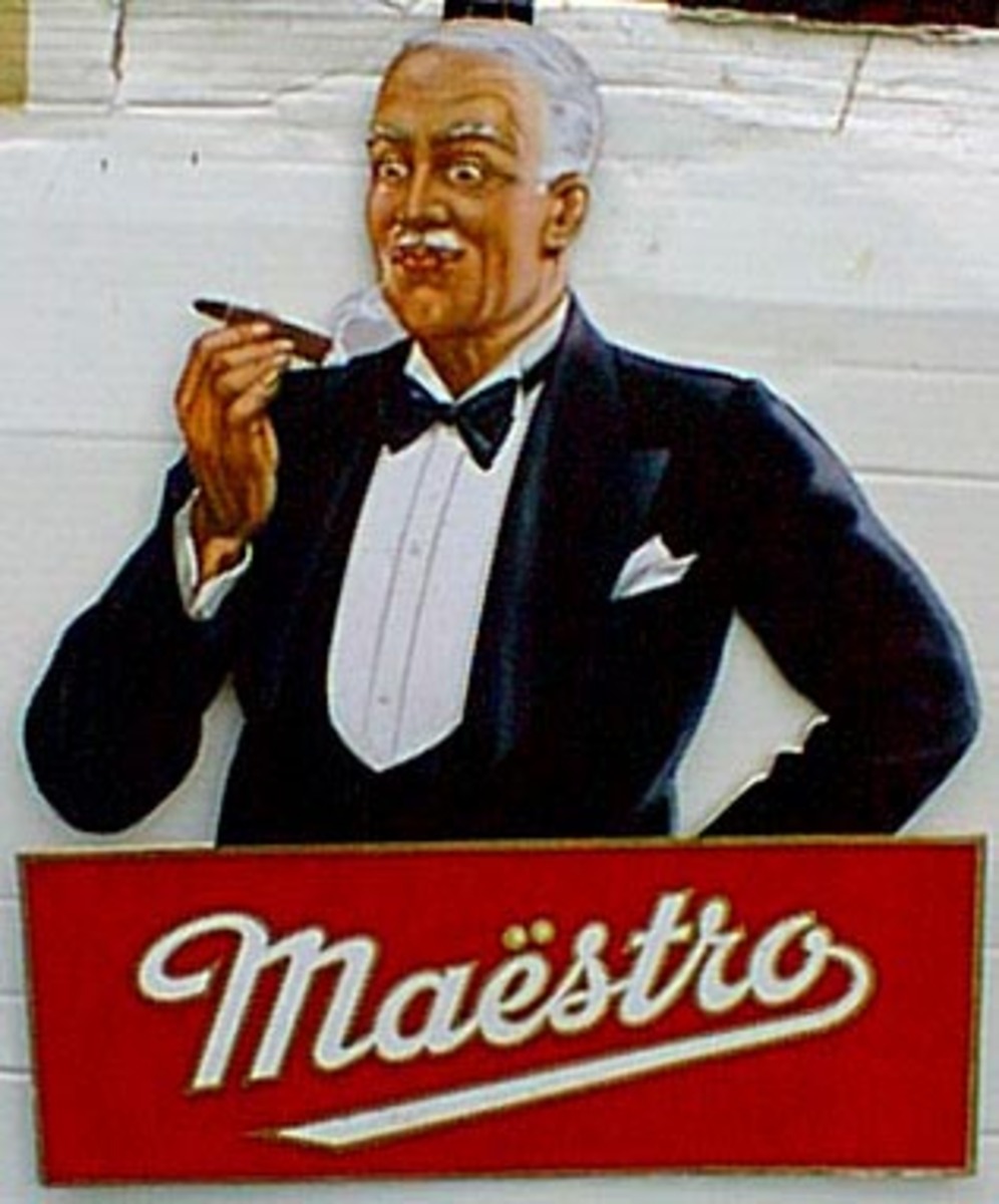 Maestro Carton Original Vintage Advertising Poster