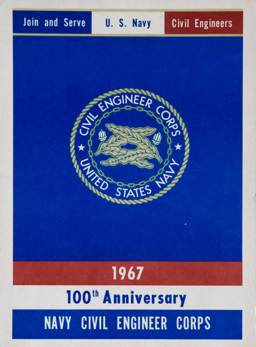 Original Vietnam War Recruiting Poster Engineering Corps