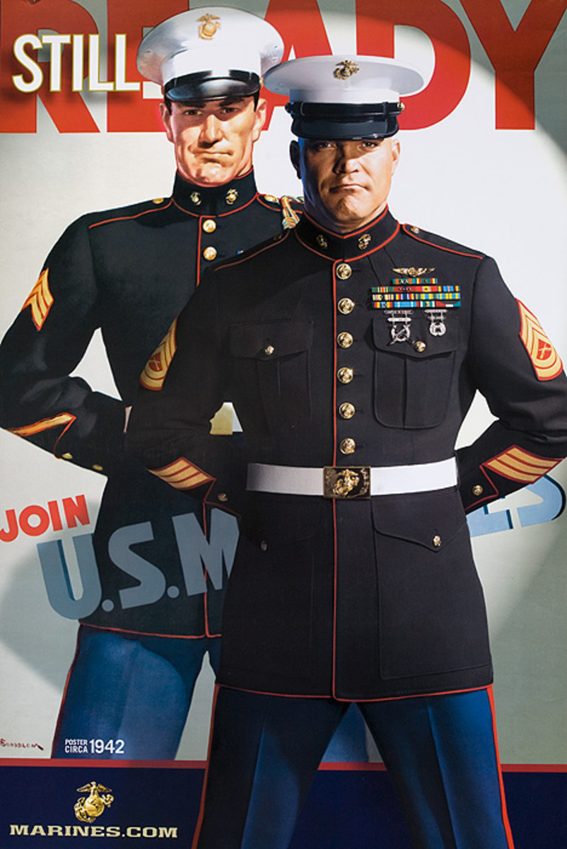 Original American Marines Recruiting Poster Still Ready