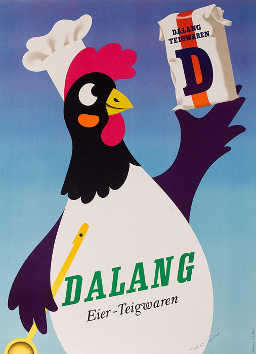 Dalang Original Swiss Egg Noodle Advertising Poster