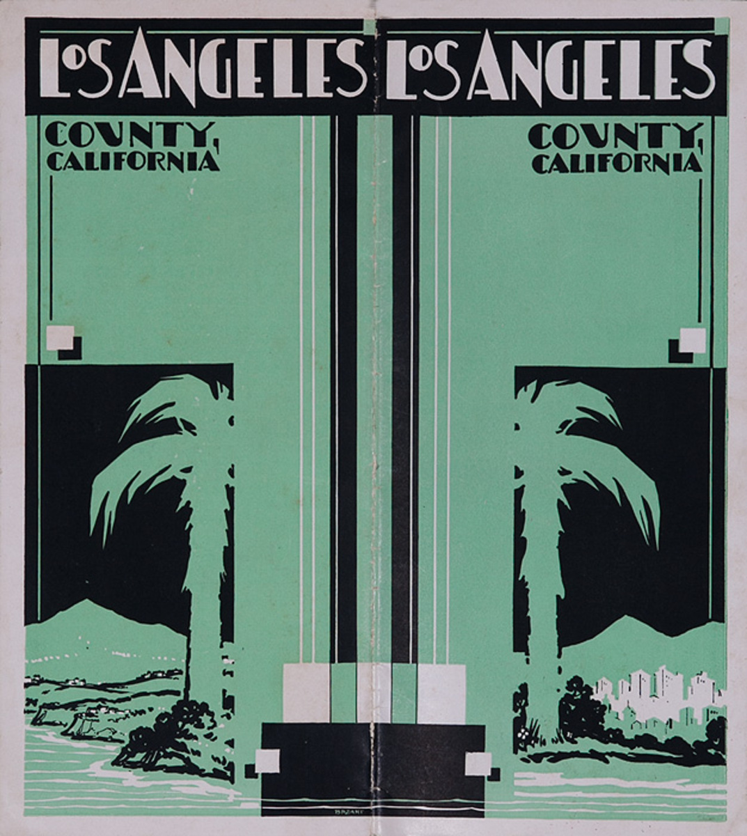 Los Angeles County California Original Travel Brochure