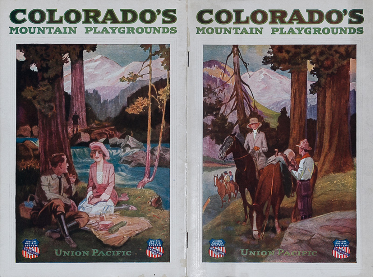 Colorado Mountain Playgrounds Original Union Pacific Railways Travel Brochure