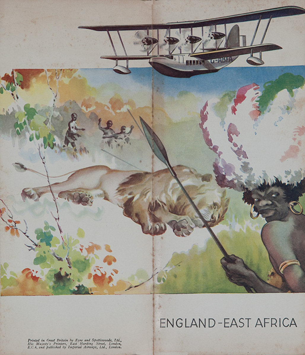 Original Imperial Air England - East Africa Travel Brochure