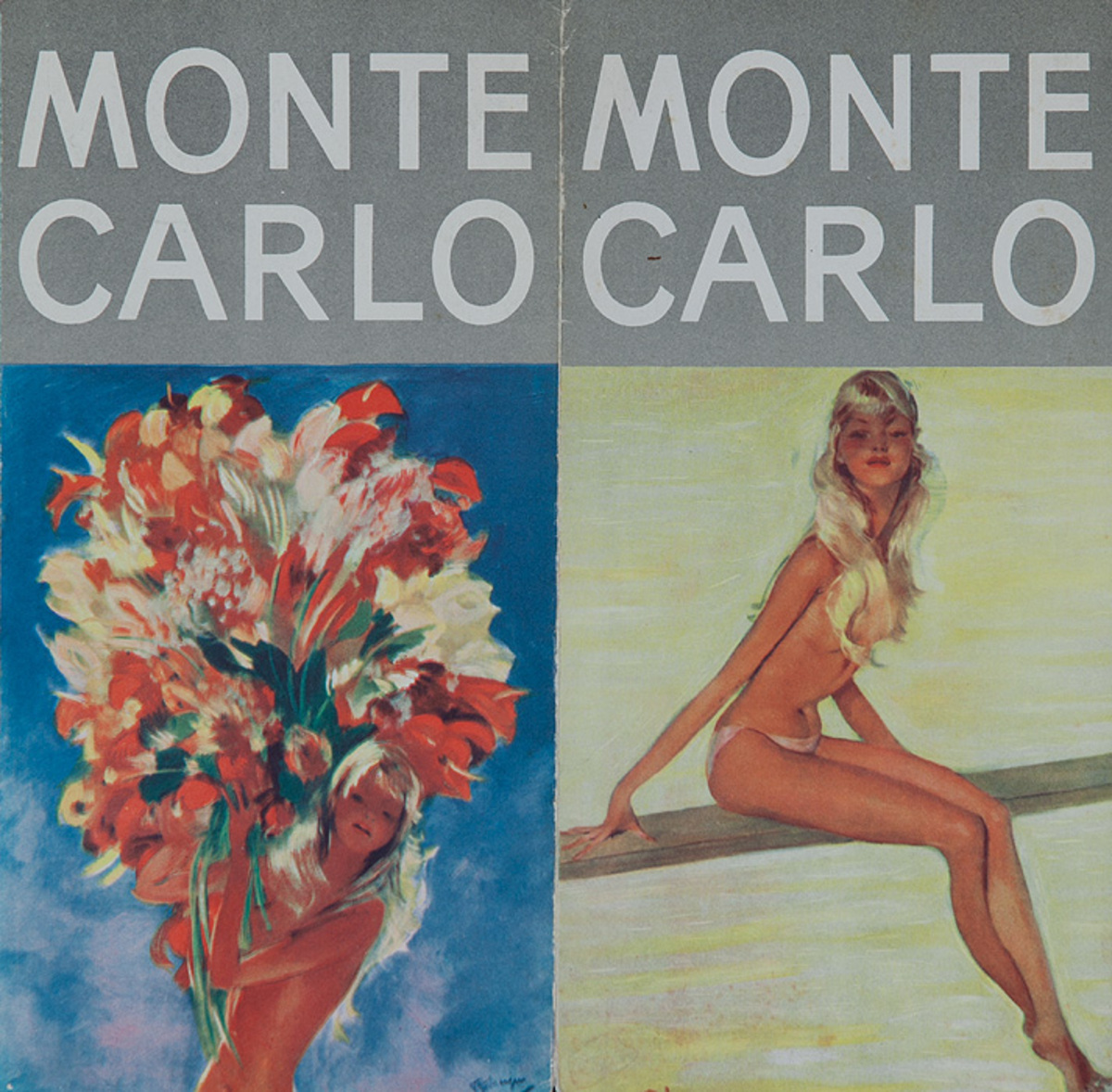 Original Monte Caro Travel Brochure 