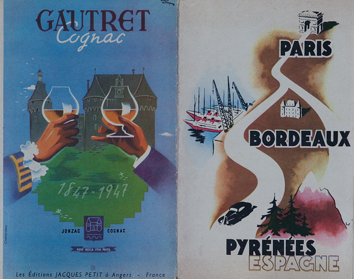 Original French Travel Brochure Paris Bordeaux Pyrenees
