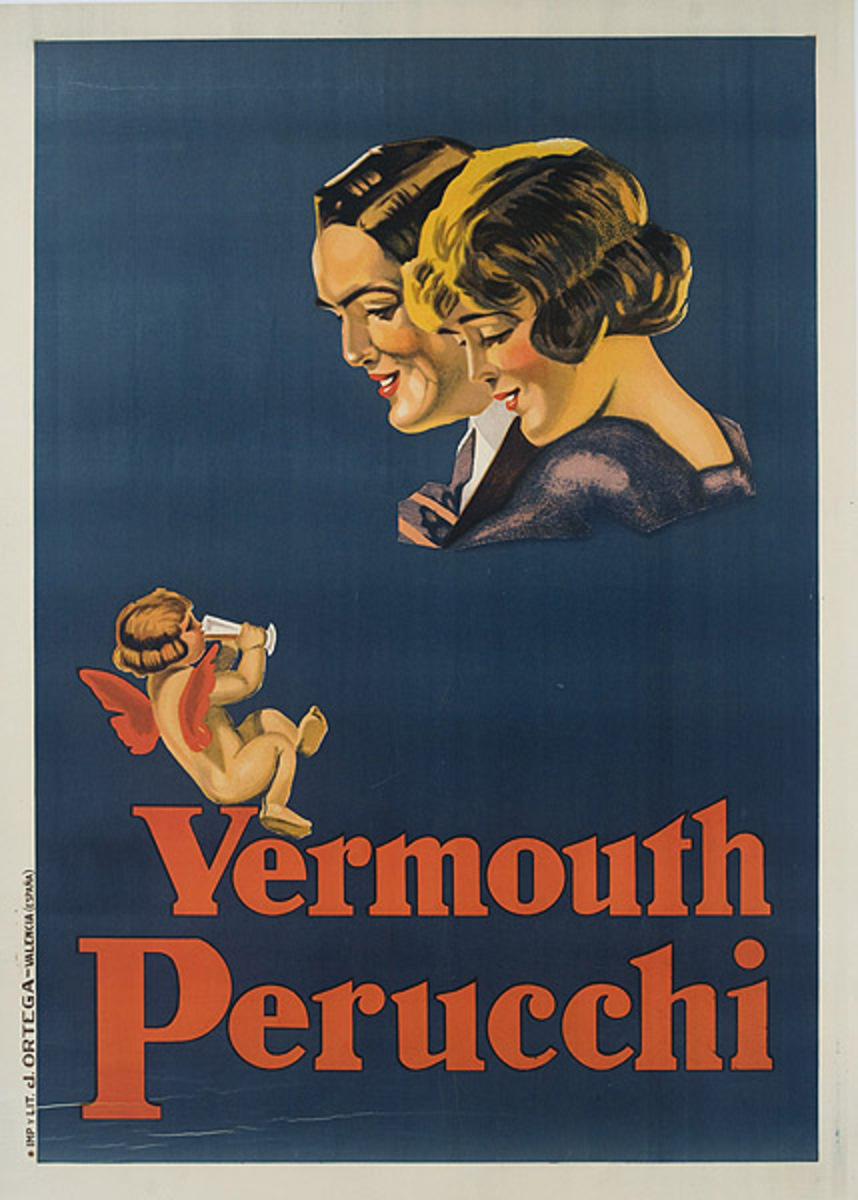 Vermouth Pericchi Original Advertising Poster