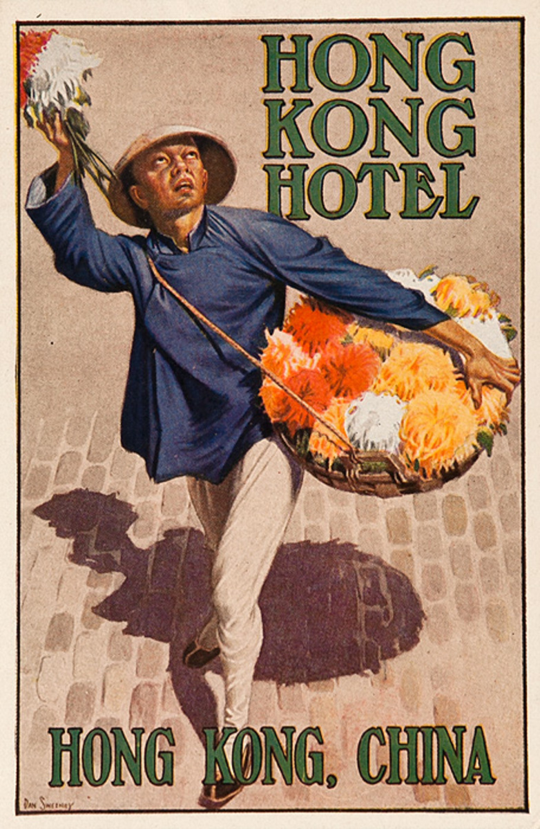 Hong Kong Hotel Original Luggage Label 