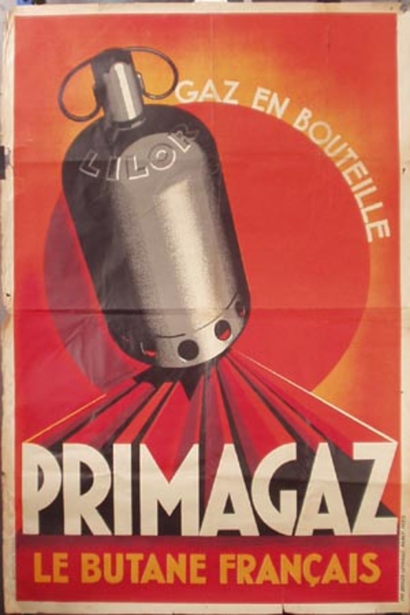 Primagaz (Butane Gas) Original Vintage Advertising Poster 