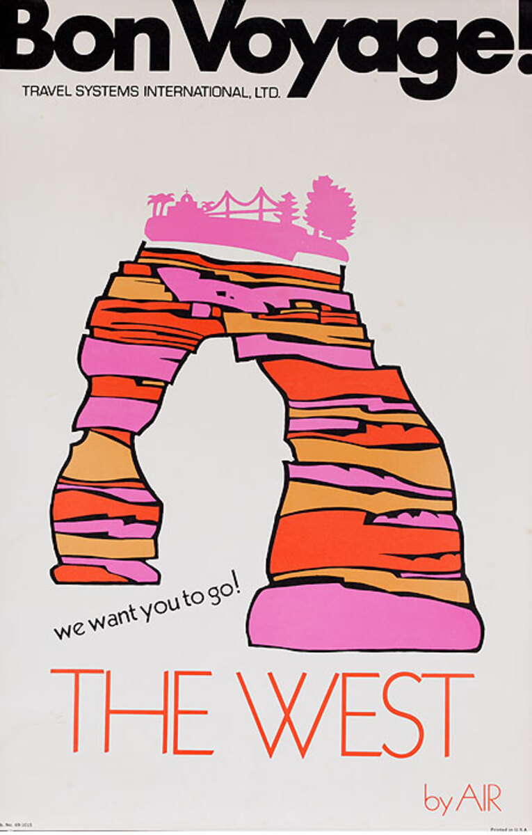 Bon Voyage Travel Original Poster The West