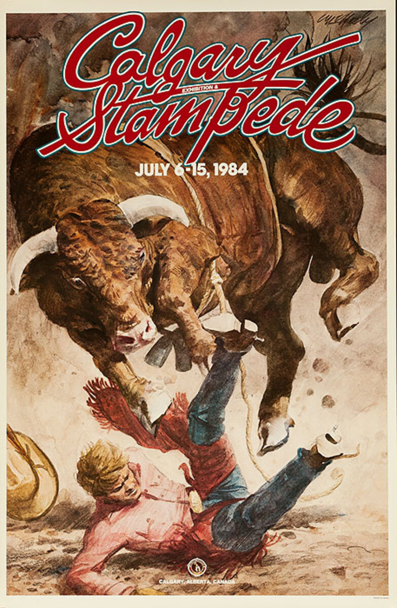Calgary Alberta Stampede Original Poster 1984
