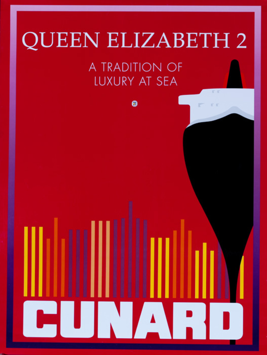 Cunard Poster Queen Elizabeth 2 <br>A Tradition of Luxury at Sea