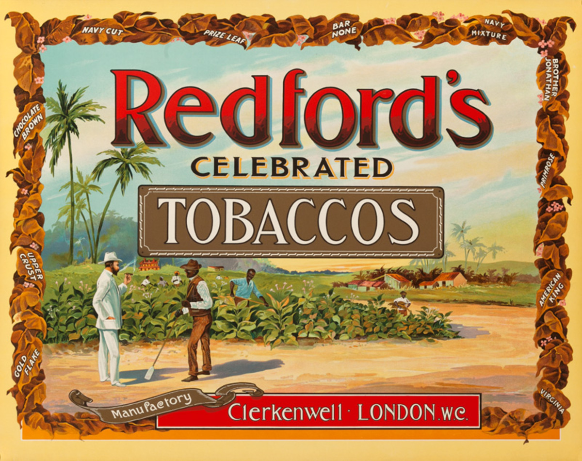 Redford Tobacco Original Advertising Poster