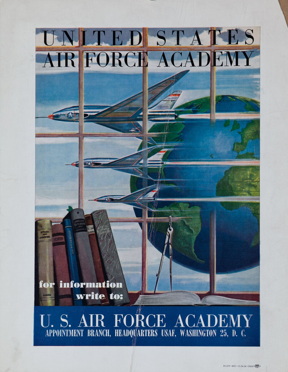 United States Air Force Academy Original American Recruiting Poster