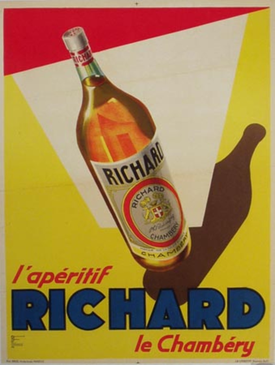Ricard Original Advertising Poster bottle