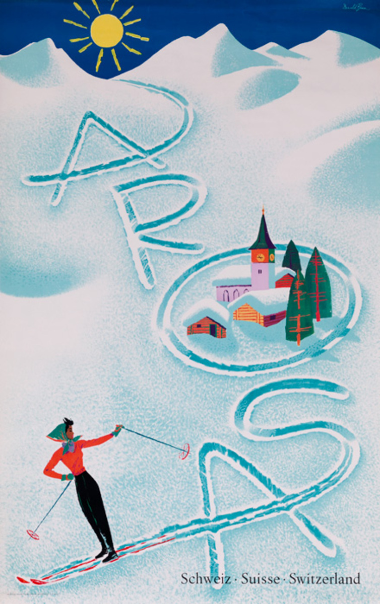 Arosa Switzerland Travel Poster