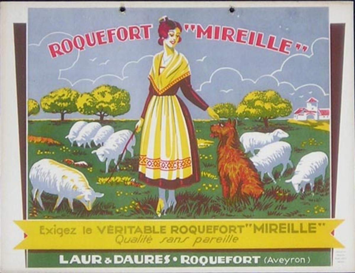 Roquefort Mireille Original French Advertising Poster