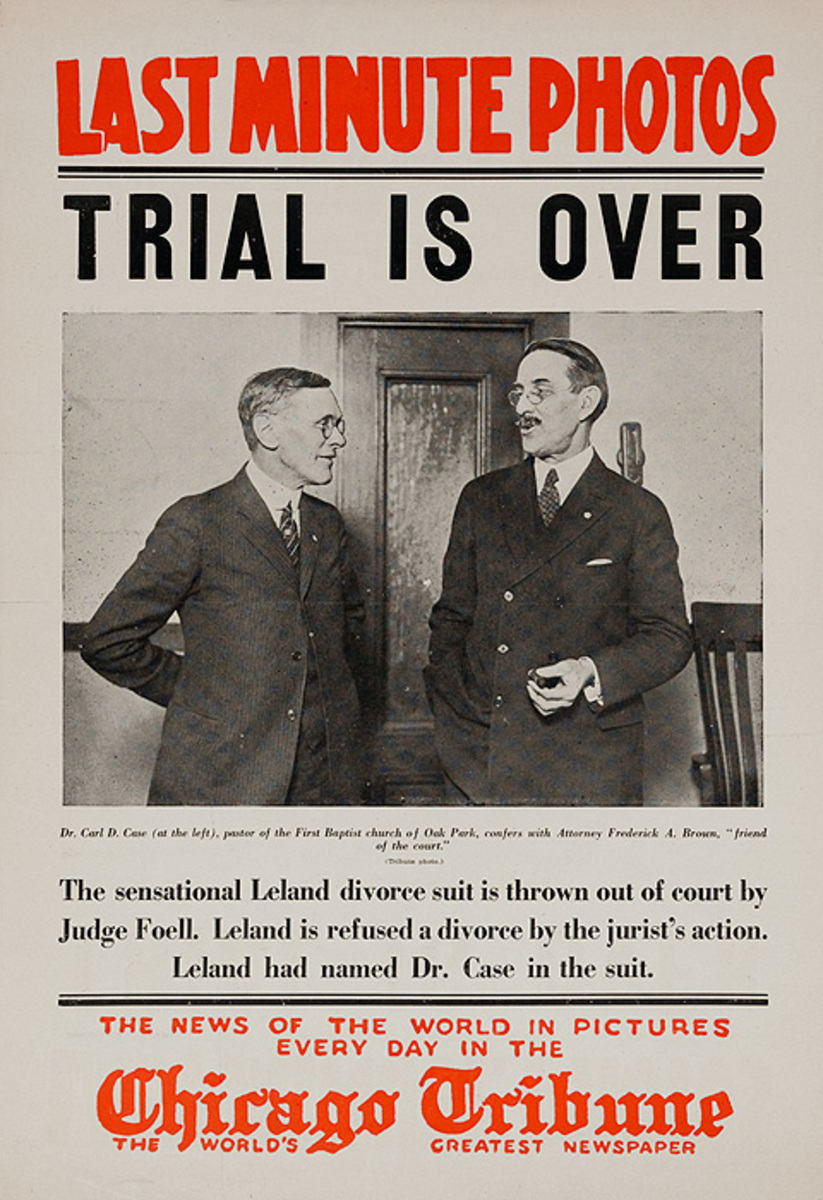 The Chicago Tribune Original Daily Newspaper Advertising Poster Trial is Over