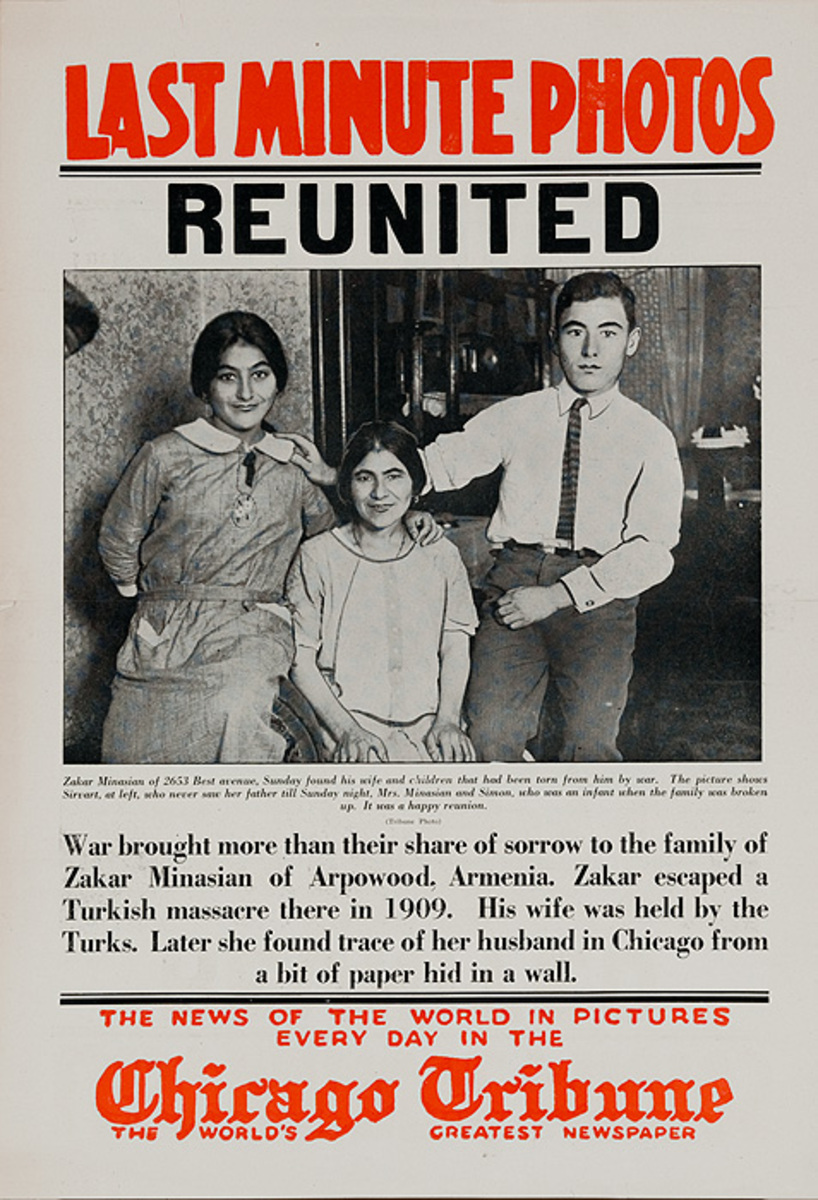 The Chicago Tribune Original Daily Newspaper Advertising Poster Reunited